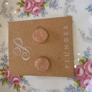 Plunder Blush Pink Sparkle Earrings